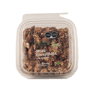 Nuez garapiñada con ajonjoli charola 240g