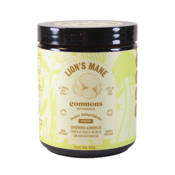 Commons botanicals lions mane frasco 120 cap