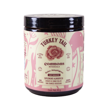 Commons botanicals turkey tail frasco 120 cap