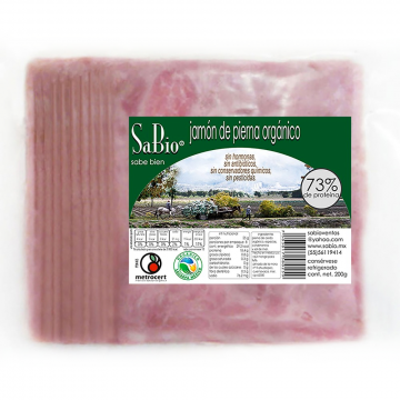 Sabio jamÃ³n de pierna de cerdo orgÃ¡nico bolsa 200gr