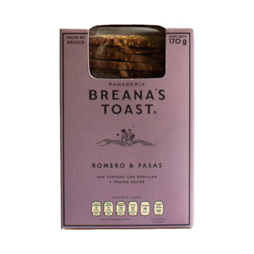 BreanaÂ´s toast romero y pasas de 170 gr