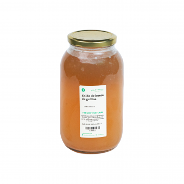 Caldo de hueso de gallina litro