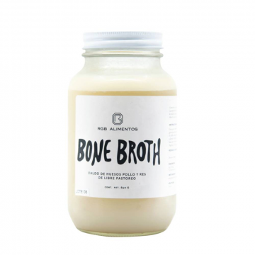 Rgb caldo de hueso de res y pollo litro.