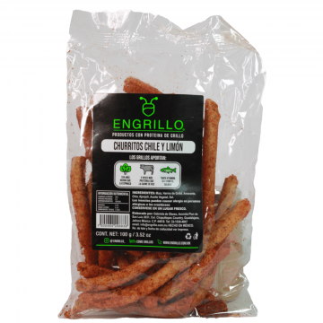 Engrillo churritos chile y limon 100 gr