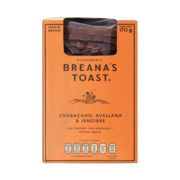 BreanaÂ´s toast chabacano, avellana y jengibre de 170 gr
