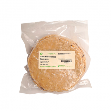 Tortillas de maÃ­z (paq. c/10 piezas) - orgÃ¡nicas *