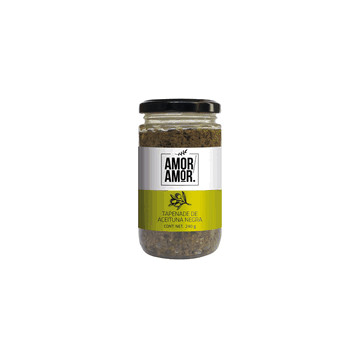Amor amor tapenade aceituna negra frasco 240gr