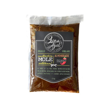 Luna azul mole almendrado picante 500 gr