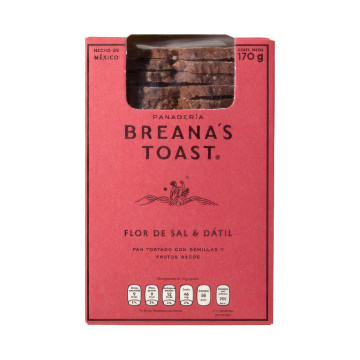 BreanaÂ´s toast flor de sal y dÃ¡til de 170 gr